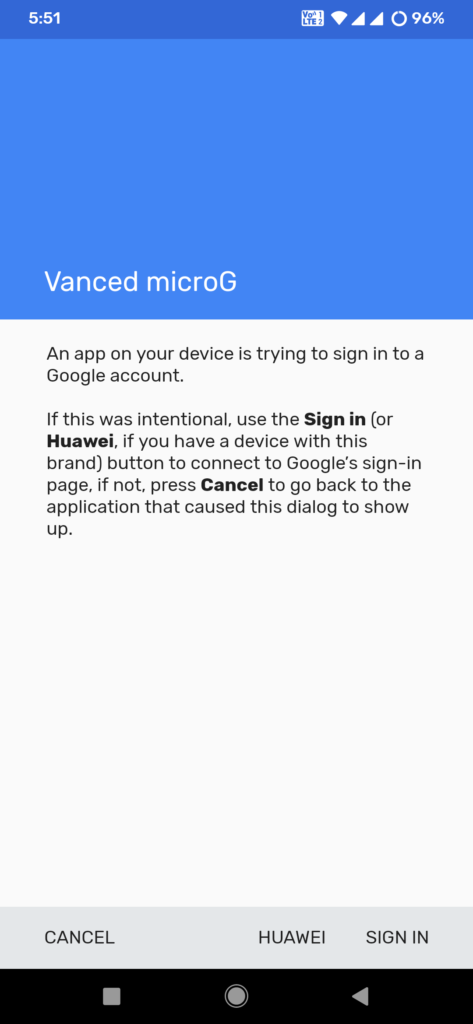 MicroG Login