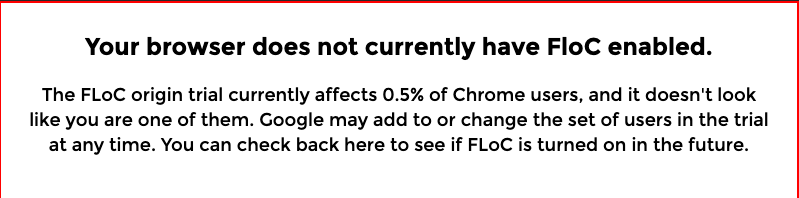 Check If Your Chrome Browser Is Using FLoC
