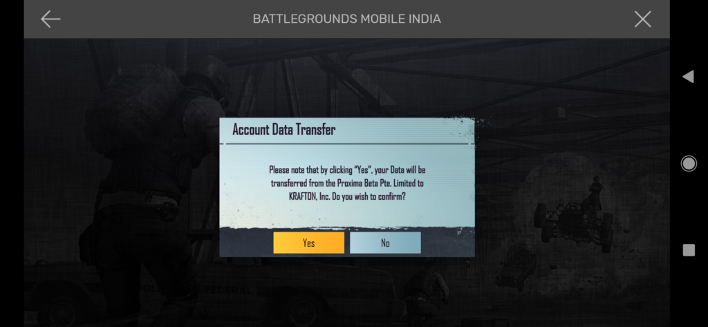 Transfer PUBG Mobile Account to Battlegrounds Mobile India